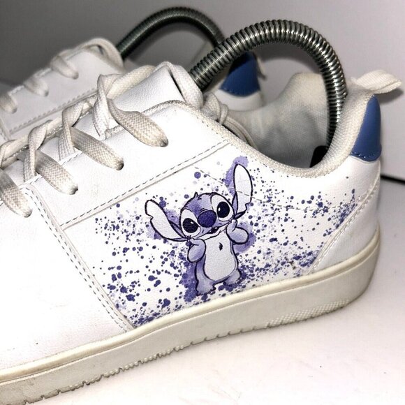 Disney Lilo And Stitch Woman’s Sneakers Size 8 White Purple Primark Exclusive - Picture 3 of 12